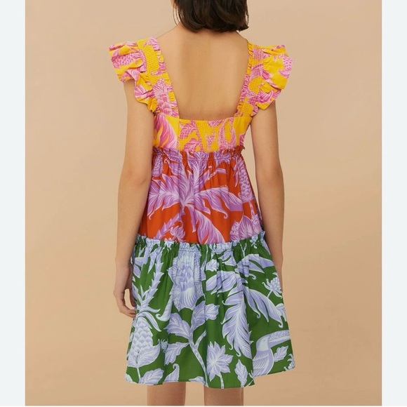 FARM Rio Tropical Spring Mix Mini Dress S NWT - Picture 3 of 15